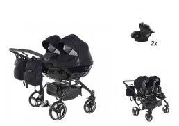 JUNAMA Basic Duo 01 black 2022 2x autosedačka Babyschild