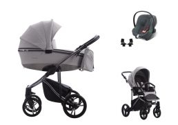 BEBETTO Bresso Premium Dark + Cybex Aton B2 i-Size 100 2023