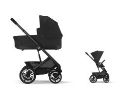 CYBEX Talos S Lux + Cot S Lux Set + fusak Snøgga 2 ZADARMO moon black 2025
