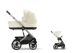 CYBEX Talos S Lux + Cot S Lux Set + fusak Snøgga 2 ZADARMO seashell beige 2025