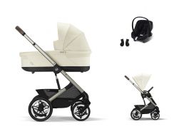 CYBEX Talos S Lux + Cot S Lux Travel Set Aton B2 i-Size + fusak Snøgga 2 ZADARMO seashell beige 2025