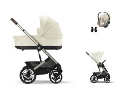CYBEX Talos S Lux + Cot S Lux Travel Set Aton S2 i-Size seashell beige 2023
