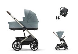 CYBEX Talos S Lux + Cot S Lux Travel Set Aton S2 i-Size + fusak Snøgga 2 ZADARMO sky blue 2023