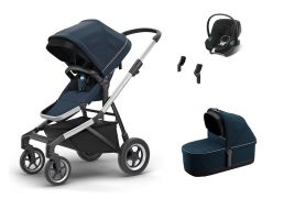 THULE Sleek Set + Cybex Aton B2 i-Size navy blue 2023
