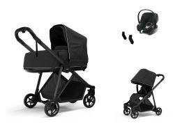 THULE Shine Set + Cybex Aton B2 i-Size black on black 2023