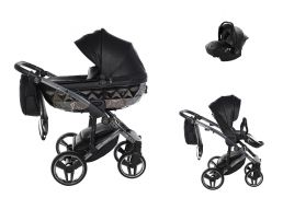JUNAMA Hand Craft + Cosmo i-Size 04 black/black 2025 3v1 + Babyschild