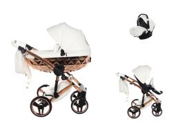 JUNAMA Hand Craft + Cosmo i-Size 09 white/copper 2025 3v1 + Babyschild