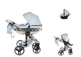 JUNAMA Heart + Cosmo i-Size 08 light blue/silver 2025 3v1 + Babyschild