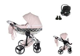 JUNAMA Heart + Cybex Aton B2 i-Size 06 pink/silver 2022