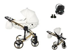 JUNAMA Exclusive + Cybex Aton B2 i-Size 03 white/gold 2022