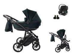 JUNAMA Space Velur + Cybex Aton B2 i-Size 01 green 2022