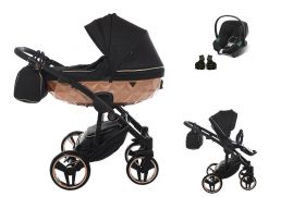 JUNAMA Mirror Satin V2 + Cybex Aton B2 i-Size 02 black/copper-black 2022