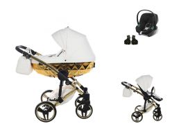 JUNAMA Mirror V2 + Cybex Aton B2 i-Size 06 white/gold 2022