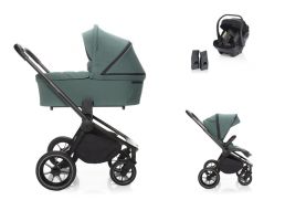 ZOPA Move Cross 2  + vanička XL + autosedačka XS Plus i-Size Travel Set antique green/black 2023