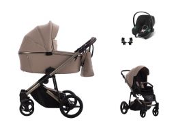 BEBETTO Loren Premium Sand + Cybex Aton B2 i-Size 02 2023