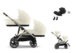 CYBEX Gazelle S + Gazelle S Cot S Twin Travel Set Cloud G Plus i-Size seashell beige 2025