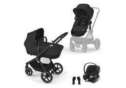 CYBEX Eos akciový set + Aton B2 i-Size moon black 2023