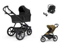THULE Urban Glide 3 Set + Cybex Aton B2 i-Size nutria green/black 2024