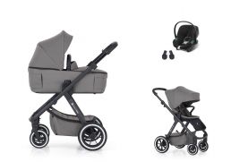 PETITE&MARS Icon Air Lite + Cybex Aton B2 dove grey 2024