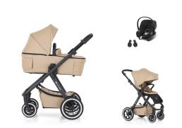 PETITE&MARS Icon Air Lite + Cybex Aton B2 mocha beige 2025