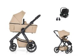 PETITE&MARS Icon RWS Lite + Cybex Aton B2 mocha beige 2025
