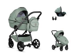 TUTIS Uno5+ Leather Travel Set Elo i-Size 039 sage 2024