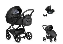 TUTIS Uno5+ Leather Travel Set Elo i-Size 699 jet black