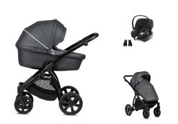 NOORDI Fjordi Leather + Cybex Aton B2 i-Size 818 graphite 2023