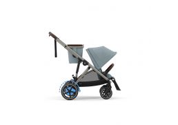 CYBEX e-Gazelle S + fusak Snøgga 2 ZADARMO stormy blue 2025