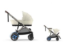 CYBEX e-Gazelle S + Gazelle S Cot S Set + fusak Snøgga 2 ZADARMO seashell beige 2025