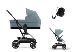 CYBEX Eezy S Twist+ 2 + Cot S Travel Set Aton B2 i-Size stormy blue 2025