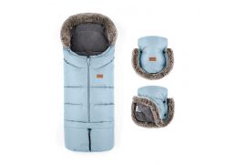 PETITE&MARS Fusak 4v1 Arctic + rukávnik Furry sky whisper 2024
