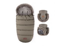 PETITE&MARS Fusak 4v1 Comfy + rukávnik Furry mocha mousse 2025