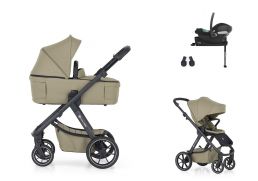 PETITE&MARS Icon RWS Lite + Cybex Aton B2 + Base One mossy green 2025