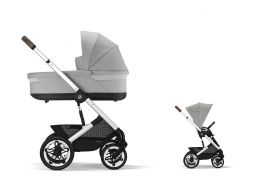 CYBEX Talos S Lux + Cot S Lux Set + fusak Snøgga 2 ZADARMO stone grey 2025