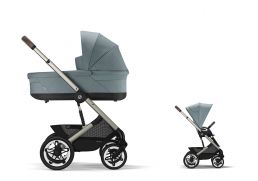 CYBEX Talos S Lux + Cot S Lux Set + fusak Snøgga 2 ZADARMO stormy blue 2025