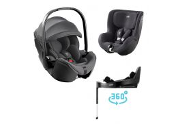 BRITAX RÖMER Baby-Safe Pro + Dualfix 5Z Classic + Vario Base 5Z deep grey 2025