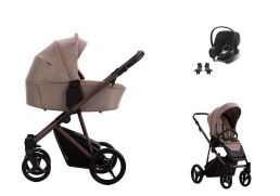 BEBETTO Pelpasso + Cybex Aton B2 i-Size 02 choco 2025