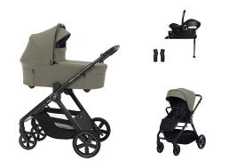 ESPIRO Only Travel Set + Cybex Aton B2 i-Size + Base One 404 stylish kahki 2025