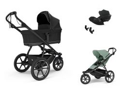 THULE Urban Glide 3 magnetic buckle Set + Cybex Cloud G Plus i-Size mist green 2025