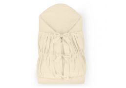 PETITE&MARS Šnurovacia zavinovačka Nurse s pevnou kokosovou vložkou light beige