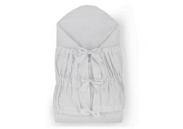 PETITE&MARS Šnurovacia zavinovačka Nurse s pevnou kokosovou vložkou light grey