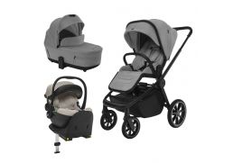 ZOPA Move Cross 5 + vanička XL + autosedačka XM Plus i-Size + Isofix Travel Set shade grey 2025