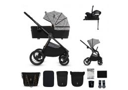 KINDERKRAFT Nea 2 Bizzu + Cybex Aton B2 + Base One lunar black 2025