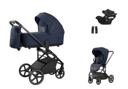 CARRELLO Alfa + Cybex Aton B2 i-Size denim blue 2025