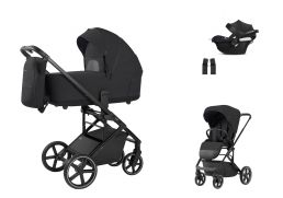 CARRELLO Alfa + Cybex Aton B2 i-Size rock black 2025