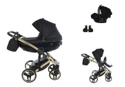 JUNAMA Diamond S V3 + Cosmo i-Size 02 black/gold 2025