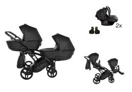 JUNAMA Space Eco Duo Slim + 2x Cosmo i-Size 03 black 2025