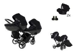 JUNAMA Diamond S Duo Slim + 2x Cosmo i-Size 01 black/grey 2025