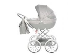 JUNAMA Kočík pre bábiky Dolce 04 gray/silver